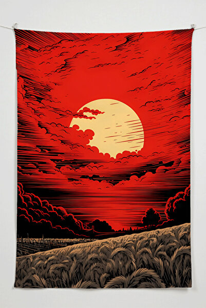 Charmbi Tapiserie Red Fields – Tapiserie de perete de dimensiuni mari covor s...