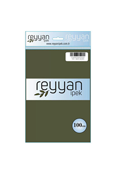 REYYAN İpek Düz Renk Yazma 100cm 084 Haki (Açık) Tekli Poşet Yazma