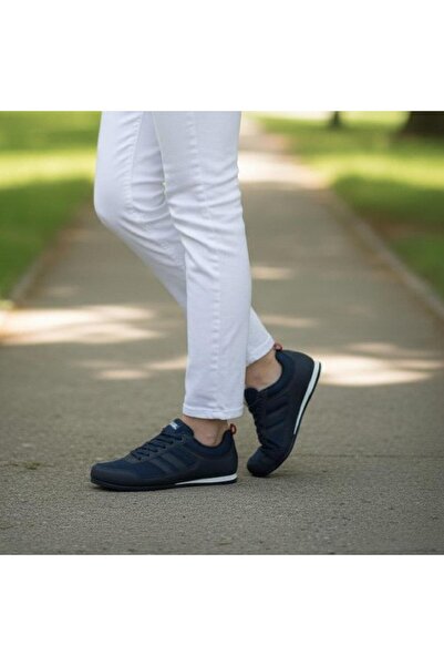 BESTOF AYAKKABI Bestof 124 Tx Navy Blue Thin Sole Men's Sports Shoes
