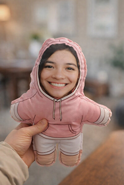 İZ BASKI Hediyelik Oyuncak Peluş Bebek Fotograf Baskısı Kişisellestirilmiş Be...