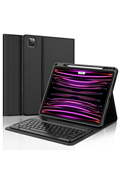 SENGBIRCH Husă cu tastatură cu tastatură QWERTZ germană detașabilă pentru iPa...