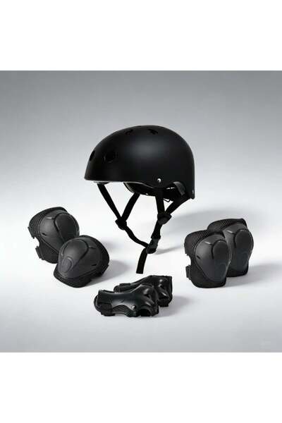 Arabest 7-in-1 Kids Bike Helmet and Protective Gear Set, Adjustable for Ages ...