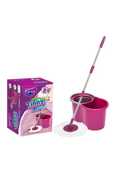 Parex Set of 2 x Tinny Rotating Mop Bucket, 17 l, Pink