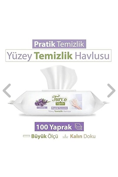 Baby Turco TURCO DOĞADAN - PRATİK YÜZEY TEMİZLİK HAVLUSU 100 ADET - 1 PAKET