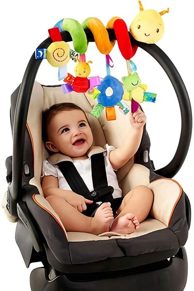 Arabest Spiral Hanging Rattle Toys for Baby Crib, Stroller and Car Seat, Soft...