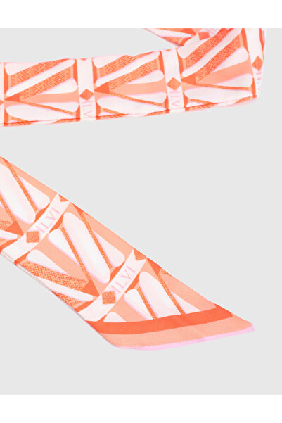 İLVİ Ilyne Orange Svila ženska bandana od kepera