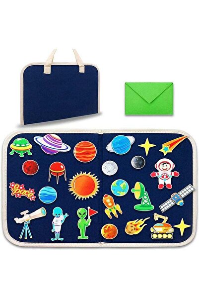 Arabest مجموعة لوحات فلانيل مكونة من 25 قطعة عن النظام الشمسي، نشاط تعليمي لس...