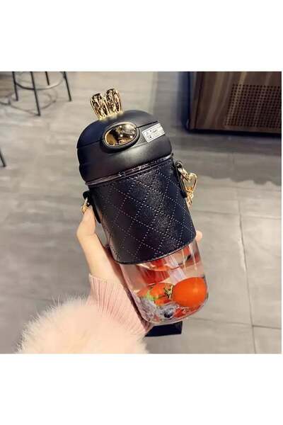 Arabest 580ml Water Bottle with Strap and Sleeve, Heat Resistant Plastic Drin...