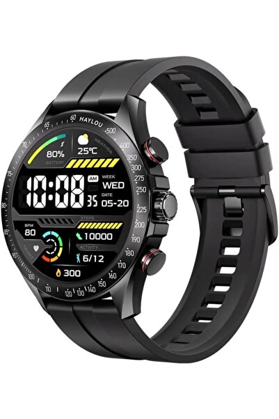 Haylou ساعة Solar Pro الذكية بشاشة AMOLED مقاس 1.43 بوصة وتقنية بلوتوث للمكال...