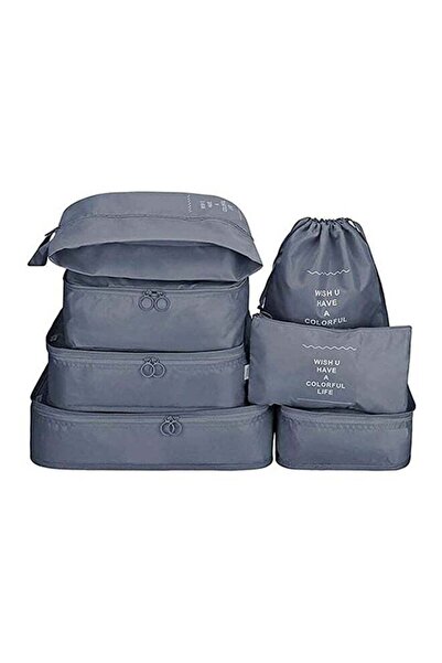 Arabest 7-Piece Travel Luggage Organizer Set with Toiletry Bag, Laundry Bag, ...