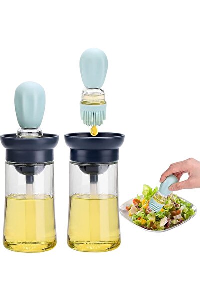 Arabest Glass Olive Oil Dispenser,2 In 1 Oil Dispenser Bottle with Brush,for ...