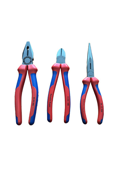 Knipex Yan Keski - Karga Burun - Pense Üçlü Set