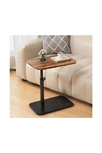 Generic Height-Adjustable 360° Swivel C Table | Multifunctional Side Table fo...