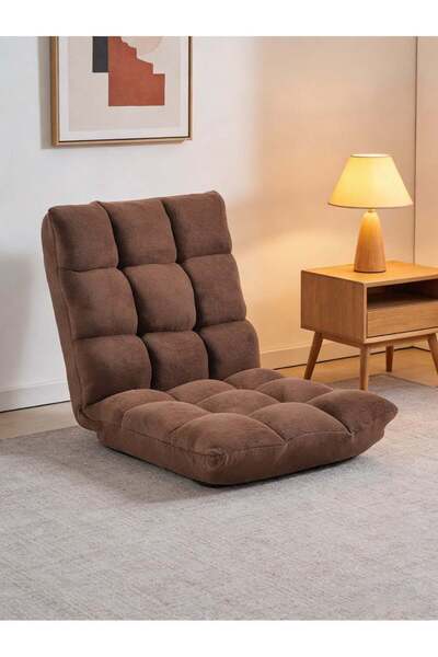 Arabest Adjustable Floor Chair with High Back Support, Crystal Fabric Gaming ...