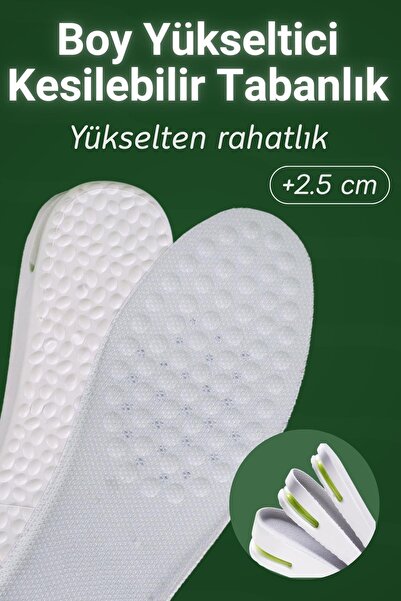 Dopar Boy Uzatma Tabanlık 2,5 cm Hava Yastıklı Şok Emici Nefes Alabilen İç Taban