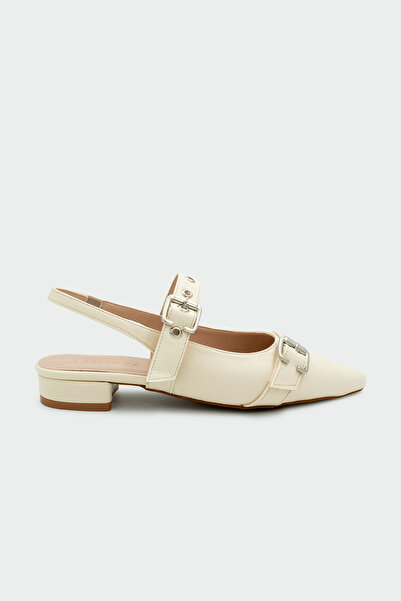 LAMİNTA Runda Sa detaljem kopče Ženske cipele sa špicastim vrhom, bež boje Ba...