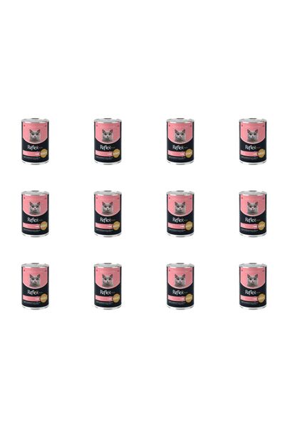 Reflex Plus Gravy Somonlu Sos İçinde Et Parçacıklı Yetişkin Kedi Konservesi 4...