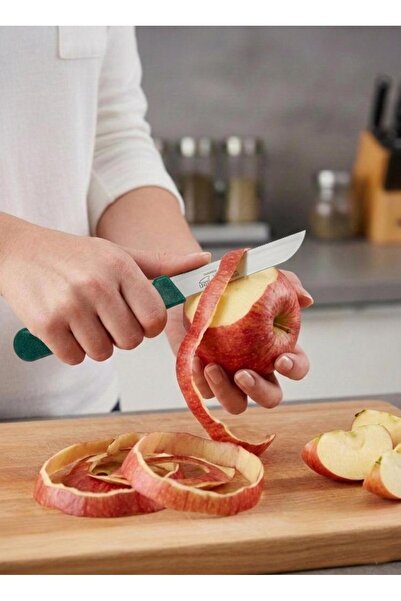 Saban Yeşil, 6’lı Paslanmaz Çelik Meyve Bıçağı Seti – Tırtıklı Keskin Ağız