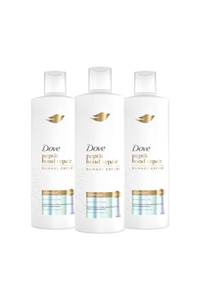 Dove Şampuan Peptit Bond Repair 375 ml x3
