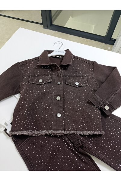 Papiye Taşlı Kot Takım