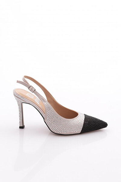 DGN 5712 Women's Evening Dress Shoes with Stone Heels