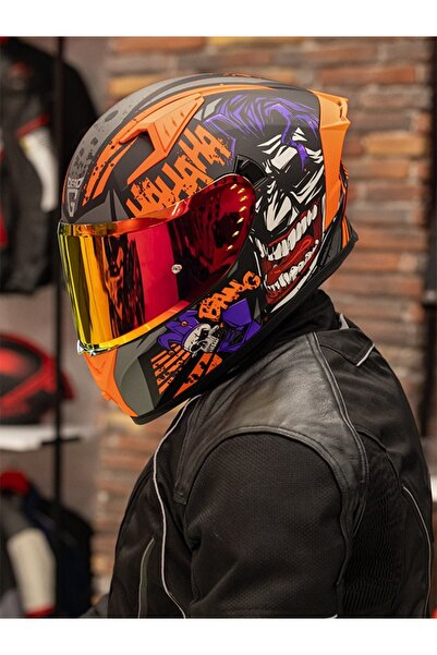 DeadG Spectre Surprise Turuncu Kask (Turuncu Spoiler)