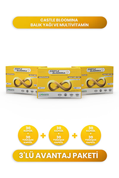 Bloomina Balık Yağı ve Multivitamin İçeren Takviye Edici Gıda