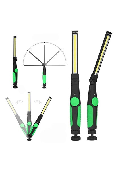 SimpluAcasa Lanternă de lucru LED COB W55-1 cu magnet, reîncărcabilă USB, lum...