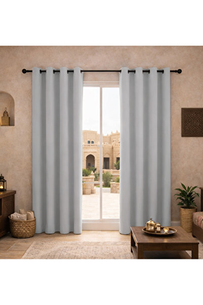 L&Wen Solid Blackout Curtains, Drapes Grommet Room Darkening Curtains (Light ...