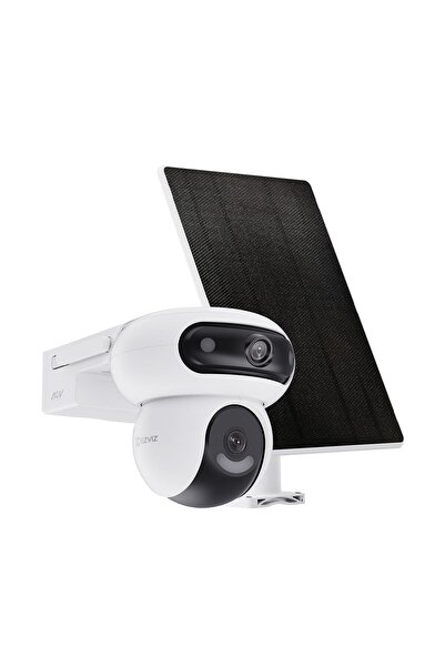 EZVIZ Hb90 2K⁺ Dual Lens Wi-Fi Camera + 8W Solar Panel Set - 2K⁺ Ultra Clear ...