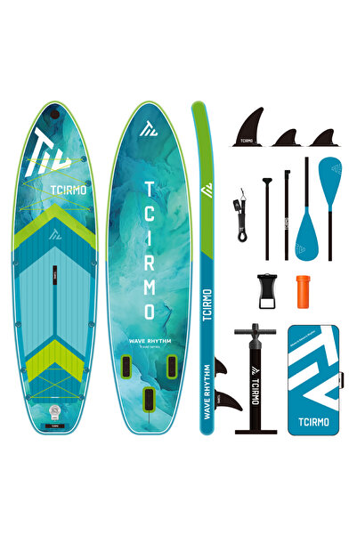 SavaBoards Wave Rhythm Green Şişme Paddle Board SUP Seti 320x84x15 cm