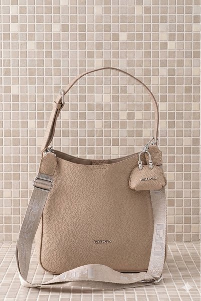 Just Polo Original Large Size Soft Leather-Look Large Volume Women's Sleeve Bag Si 7023