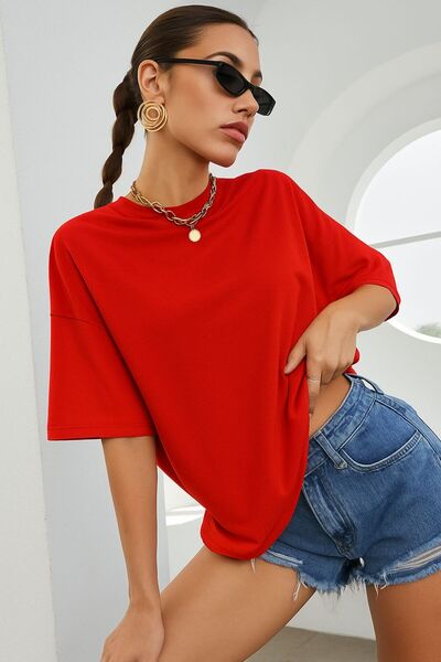 BENROMA Права прекалено голяма унисекс тениска YB2