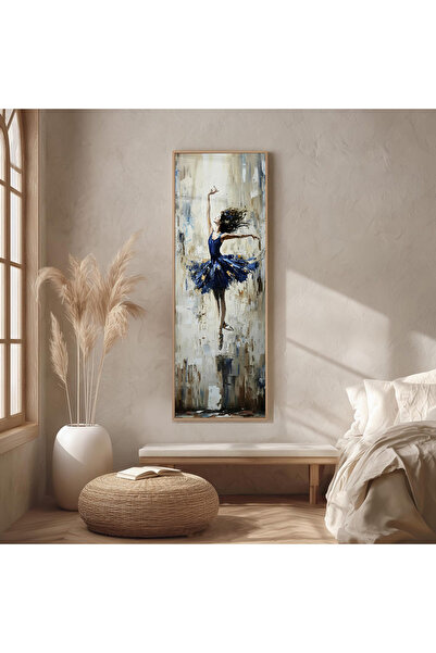Dekorsiahome Ahşap Çerçeveli Panoramik Oturma Odası Salon Tablosu UZ0472