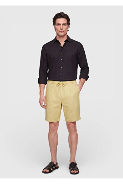 Ramsey Оливково-зелені плоскі тканинні джоггінг-штани з бавовняно-поліестеров...