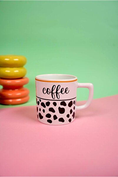 Vivas KULPLU MODEL —-Coffee Yazılı Espresso, Double Türk Kahvesi Fincanı - Ku...