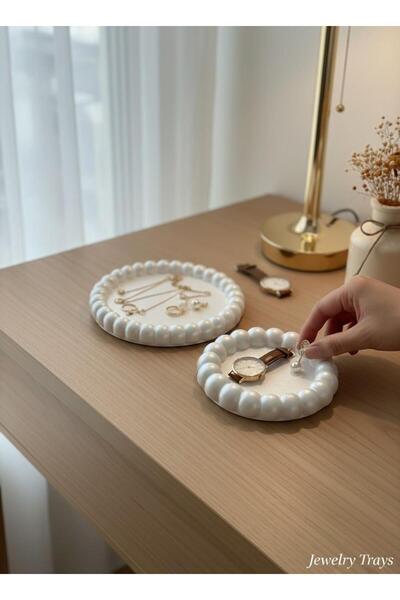 AVİZEM DEKORASYON DEKORATİF 2 ADET BUBBLE SUNUM TABAĞI