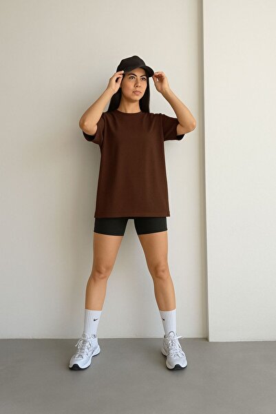 E-ROMA Plain Oversized Unisex T-Shirt Yb1