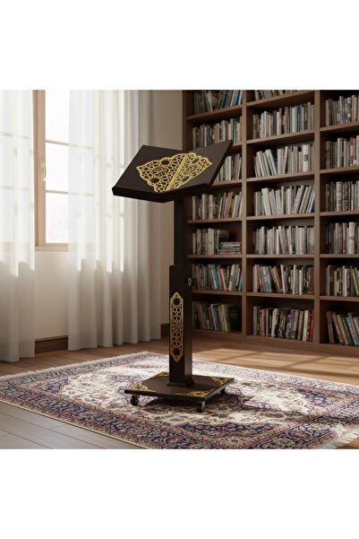 NASAQ High-quality, adjustable wooden Quran stand for use in mosques or homes...