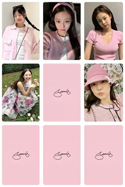 animeandyourworld BLACKPİNK JENNİE ROSE JİSOO LİSA 1 ADET FOTOKART PVC KAPLI ...