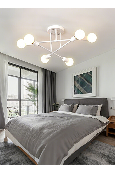 Generic مجموعة من 6 مصابيح سقف لغرفة نوم بسيطة، مصباح غرفة معيشة، مصباح معلق ...