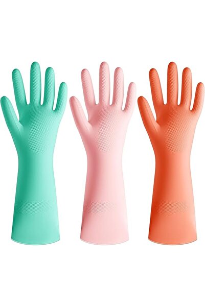 Arabest reusable rubber gloves, for dishwashing