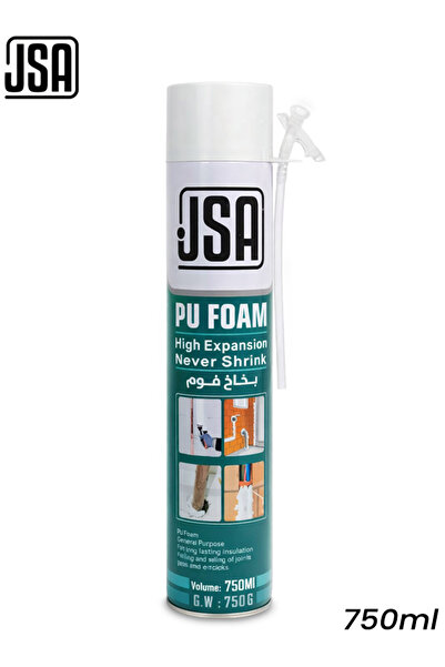 JSA رغوة البولي يوريثان عالية التمدد 750 مل عازلة مانعة للتسرب للشقوق والنواف...