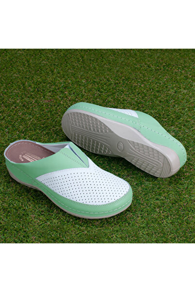 Tellus Women's Genuine Leather medical Clogs, 25-06