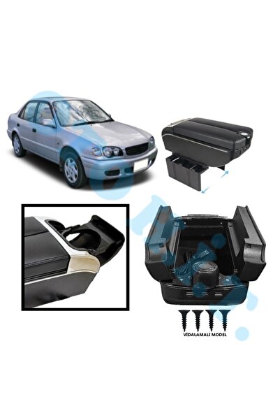 OTO H.İ.T. TOYOTA COROLLA 99-02 UYUMLU KOL DAYAMA KOLÇAK USB'Lİ BARDAKLIKLI Ç...
