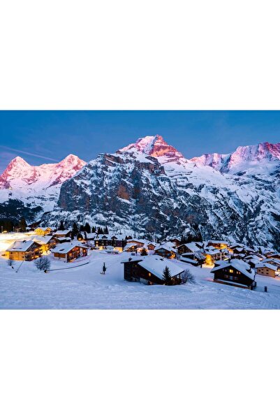 RAVENSBURGER Puzzle 1000 piese - Bernese Oberland, Murren (Ravensburger-00254)