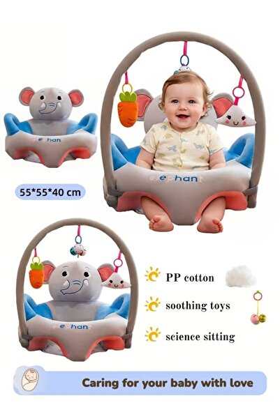 Generic Baby Sitting Support Seat Plush Baby Sofa Infant Learning Seat Baby C...