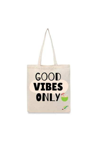 BYFT حقيبة تعليقة - مجموعة حقائب تسوق قطن أنيقة مطبوع عبارة "مشاعر إيجابية فق...