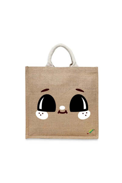 BYFT حقيبة تعليقة - طقم حقائب قطن أنيقة متعددة الاستخدامات مطبوع عيون واسعة ل...