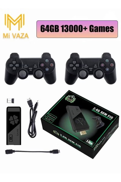 Mi VAZA Wireless Retro Gaming Console - Plug and Play Video Game Stick Built-...